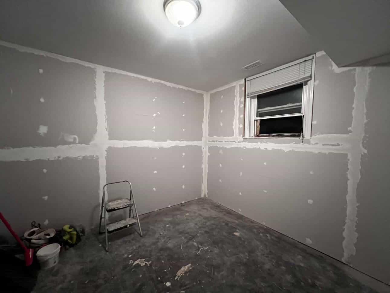 Drywall taping and joint compound application